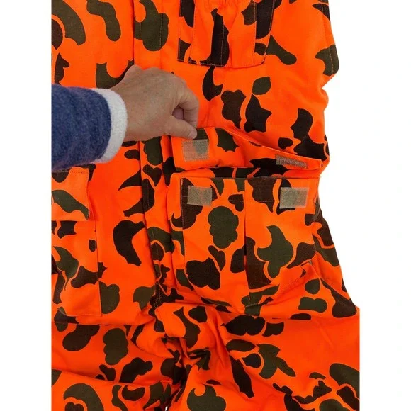 Guide Gear Camo Hunting Bib Overalls 2XL Blaze Orange - Picture 5 of 12